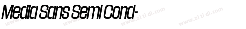 Media Sans Semi Cond字体转换